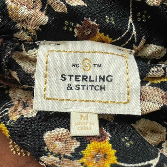 Embroidered Floral Blouse Womens M Boho Prairie Western Folk Open Back Romantic - Picture 10 of 12